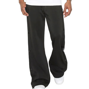 Men's Casual Heavyweight Flared Leg Sweatpants Mid Waist 100% Cotton Fleece Breathable Windproof Quick Dry <b>Cheap</b> Price - Product Image 4