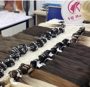 Cheveux vierges bruts vietnamiens vente en gros faisceaux Machine Double trame naturelle droite haute qualité 100% Remy cheveux VQ cheveux 100gr - Product Image 5
