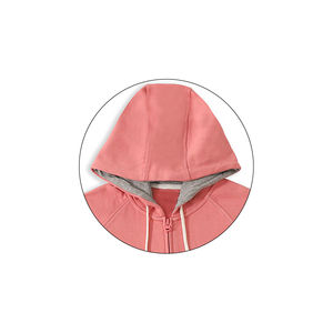 Anti-rétrécissement grande taille sweats à capuche zippés femmes logo personnalisé sweats grande taille Streetwear femmes sweat à capuche zippé - Product Image 2