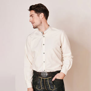 Camisas Casuales de Verano Transpirables de Estilo Bávaro Más Vendidas en 2024, Camisas de Manga Larga de Poliéster de Alta Calidad, Tejidas, Ajustadas, Suministro OEM - Product Image 1