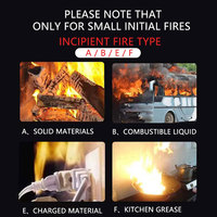 Extincteur d'incendie portable en aérosol Getsun, pulvérisation, respectueux de l'environnement, non combustible, dispositif de contrôle des flammes d'urgence