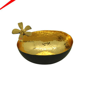 Handmade Brass Customized Shape Fruits Server <b>Bowl</b> Antique Brass <b>Punch</b> <b>Bowl</b> Manufacture by India - Product Image 4