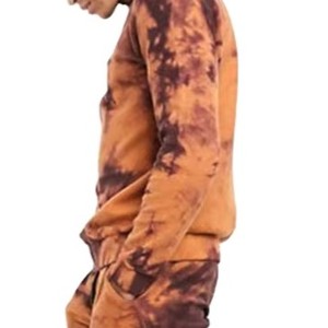 Chándales Tie Dye de tasa barata Totalmente personalizados de alta calidad Transpirable último diseño hombres Tie Dye Chándal con mangas completas - Product Image 6