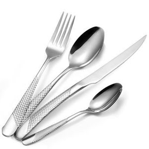 Ensemble de cinq couverts en acier inoxydable, couteau, fourchette à dîner, cuillère à dîner, fourchette à thé, cuillère à thé - Product Image 4