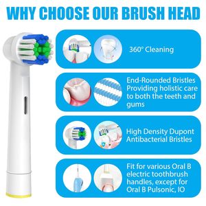 Extreme Coffee Stain Eraser <b>Round</b> Toothbrush Head Refills Generic for Oral Bs Electric <b>Brush</b> Heads Wholesale OEM - Product Image 3