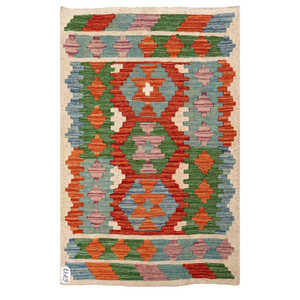 Tapis Kilim d'Afghanistan Maimana 117 X 74 cm Produit à suspendre au mur - Product Image 1