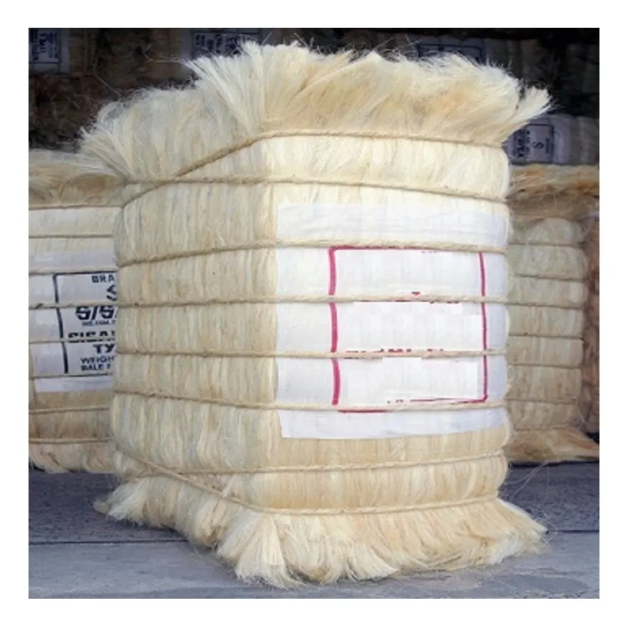 Sisal Vezel Gebleekt Wit 100% Natuurlijke/Kwaliteit Sisal Fiber/Ruwe Sisal Vezel Materiaal