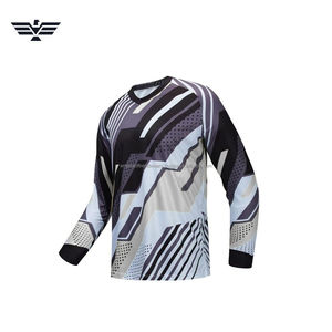Maillot de motocross pour homme – Chemise respirante à manches longues pour la pratique du dirt bike (motif multicolore) - Product Image 5