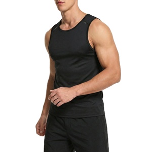 Tailored Fit Wholesale Custom Own Brand All Season Men's Tank Tops Gym Workout Sports Fitness Soft Spandex <b>Polyester</b> Tank Tops - Product Image 1