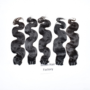 ผมบอดี้เวฟดูเป็นธรรมชาติขนาด12นิ้วผมอินเดียเนื้อนุ่มติดทนนาน - Product Image 1