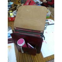 Tas Kantor Kulit Asli Personalisasi, Tahan Air, Bordir Logo, Motif Hewan, Penutup Ritsleting dengan Tali Pergelangan Tangan, Kapasitas 3kg