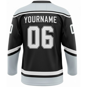 Jersey de Hockey sobre Hielo Personalizado al por Mayor, Diseño Personalizado, Impreso, 100% Poliéster, 220g, Secado Rápido, Transpirable, Jersey de Equipo - Product Image 6