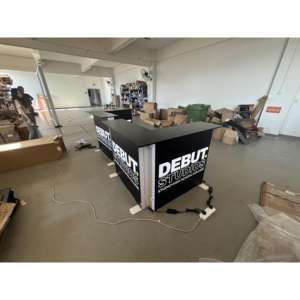 TianLang LED Caixa Llum Banderola Estand De Feria Equipament Con Marc PVC Tela Seg Taula Promocional De Exhibición Racks - Product Image 6