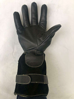 Gants de pompier professionnels en cuir HSI, modèle HSi-FF12, sangle réfléchissante, paume en aramide résistante à la chaleur, flexibles et ignifuges