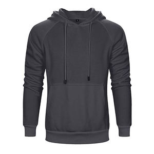 Sudaderas con Capucha de Algodón al por Mayor, Estilo Americano, Personalizadas para Hombre, Gruesas, Cortas, de Primavera, Estilo Urbano, Lisas, Teñidas, Servicio OEM - Product Image 5
