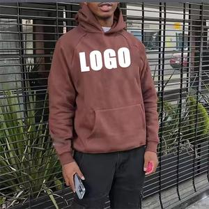 Sweat à capuche pour hommes 100% coton de haute qualité en détresse pour la conception d'impression bouffante Logo personnalisé vêtements de rue lourds pour la saison d'hiver - Product Image 3