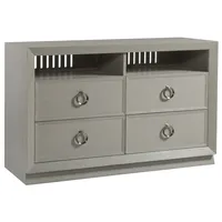 Console multimédia Zeitgeist |   Art moderne et élégance blanche pure