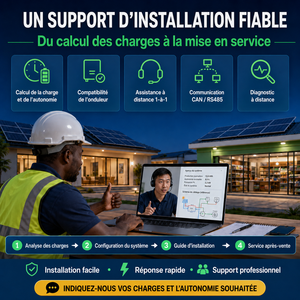 Batterie Lithium LiFePO4 48V Empilable Tout-en-un 8000+ Cycles BMS Intelligent pour Sauvegarde Domicile <span class=keywords><strong>et</strong></span> Support d'Installation Afrique - Product Image 5