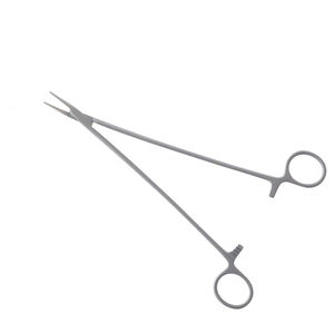 Pince porte-aiguille Debakey pince à suture manuelle en métal de qualité chirurgicale en acier inoxydable allemand droit à revêtement bleu - Product Image 1