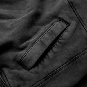 Sudadera con capucha de peso pesado con logotipo personalizado lavado 100% algodón línea de contraste de gran tamaño ajuste High Street Hip Hop pulóver sudaderas con capucha al por mayor - Product Image 5