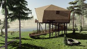 Bungalow prefabricado moderno de alta calidad de 58 metros cuadrados 40HC Invernadero prefabricado de estilo industrial de Vietnam - Product Image 4