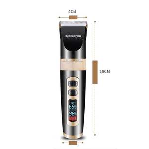 Kit de tondeuses à cheveux sans fil pour hommes et enfants, avec peignes de guidage pour la coupe et l'entretien, en acier inoxydable, IPX7, station de charge US - Product Image 1