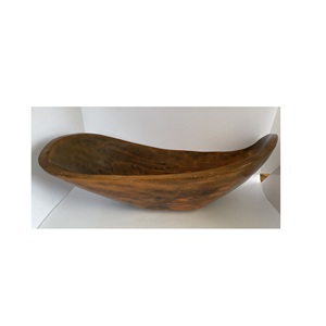 Decorative Wooden <b>Dough</b> <b>Bowl</b> Handmade for Fruits or Salads Best Dark Wood Color Rustic Bread <b>Dough</b> <b>Bowl</b> for Sale - Product Image 5
