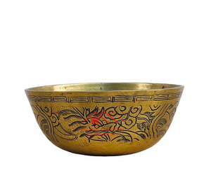 <b>Bowl</b> Latest Design <b>Large</b> Size Gold Plated Dessert Fast Food <b>Serving</b> <b>Bowl</b> Premium Quality Round Food and Snacks - Product Image 1
