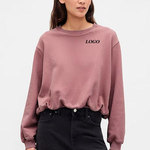 Sudadera para Mujer al por Mayor con Mangas Completas y Logotipo Personalizado, Diseño de Color Sólido para Compradores al por Mayor, Diseño Económico 2026 - Product Image 1