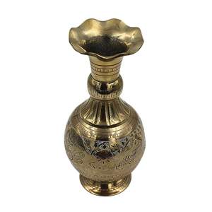 Brass Flower <b>Vase</b> With <b>Engraving</b> Gold Finished For Home Decor Table Decoration High Quality - Product Image 5