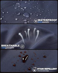 ซอฟต์เชลล์แจ็คเก็ตบุรุษน้ำหนักเบาระบายอากาศกันน้ำกันลมอบอุ่นและทนทานเหมาะสำหรับกีฬากลางแจ้ง - Product Image 5