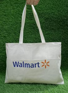 Bolsa de lona de gran capacidad personalizada, bolsa de regalo ecológica, reutilizable, plegable, con correa para el hombro, logotipo impreso, tienda de comestibles al aire libre - Product Image 3