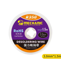 MÉCANICIEN R350 1.0/1.5/2.0/2.5/3.0/3.5/4.0mm largeur 1.5m longueur dessoudage tresse soudure dissolvant pur cuivre soudure mèche fil cordon