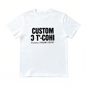 T-Shirt Unisex 210GSM 100% Cotone, Maglietta Casual Oversize con Logo Personalizzato Stampato sul Davanti - Product Image 2