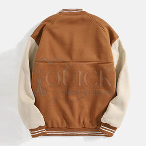 แจ็กเก็ตเลตเตอร์แมนสำหรับผู้ชายอบอุ่นฤดูใบไม้ผลิใส่สบายผ้าวูลปรับแต่งสีได้ตามต้องการราคาสมเหตุสมผล - Product Image 2