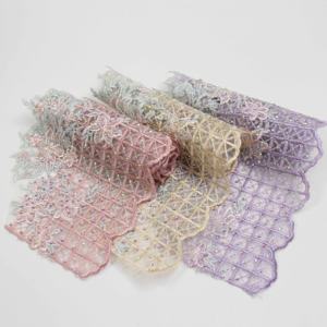 Renda Elastis Multiwarna Desain Baru Gaya Eropa untuk Pakaian Wanita, Warna Kustom Tersedia - Product Image 5