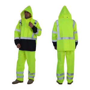 Vente chaude PVC Durable Pluie Costume Imperméable Imperméable Uniforme De Pluie Randonnée Léger Polyester Réutilisable Pluie - Product Image 3
