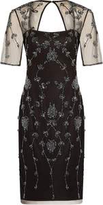 เดรสยาวถึงเข่าประดับด้วยลูกปัดที่สวยงามพร้อมเลื่อมและเงาตรงสำหรับงานเลี้ยงค็อกเทลปาร์ตี้งานราตรี - Product Image 3