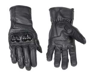 Gants de moto en cuir durable pour moto en cuir de vache, gants de motocross coupe-vent respirants à séchage rapide, doigts complets - Product Image 3