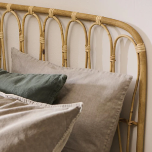 หวายหวายธรรมชาติแบบชนบทสำหรับห้องนอนหัวเตียงขนาดควีนไซส์ - Product Image 2