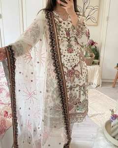 Beautiful Rayon Fabric Side Cut Embroidered Kurti Pant <b>Dupatta</b> Set Original Sequence Casual Wear Dress Parties Fully Stitched - Product Image 3