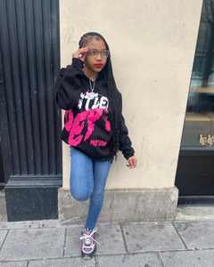 ชุดวอร์มไซส์ใหญ่พิเศษมีฮู้ดพิมพ์ลายแบบกำหนดเองใส่ได้ทั้งชายและหญิง - Product Image 6