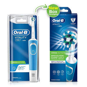 Brosses à dents électriques Oral-B de qualité supérieure, 4 têtes de brosse à poils durs, prêtes à être expédiées, brosses à dents Oral-B Pro Vitality en vente - Product Image 5