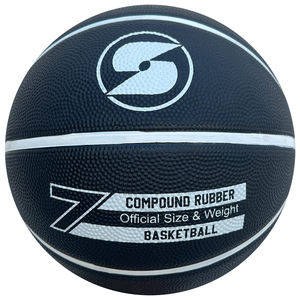 Ballon de basket en caoutchouc de qualité supérieure, surface antidérapante pour jeu en extérieur/intérieur, rebond élevé, logo personnalisé disponible, idéal pour l'entraînement et les matchs - Product Image 2