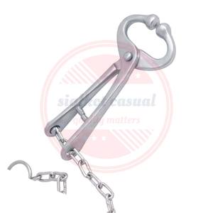 Soporte de toro de calidad superior de acero inoxidable \ Alicates de punta personalizados con Alicates de punta de cadena equipo veterinario - Product Image 3