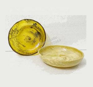 Tazón de servicio pulido de resina con estética minimalista para fiestas, cenas informales y ocasiones formales - Product Image 2