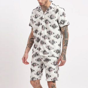 Conjunto de Camiseta y Pantalones Cortos de Verano para Hombre, Ecológico, de Secado Rápido, Transpirable, Bordado, a Bajo Precio - Product Image 4