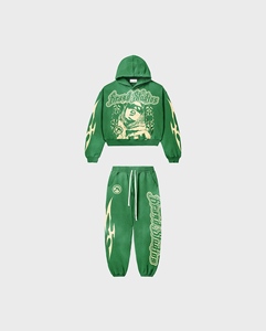 Logo personnalisé unisexe survêtement entraînement Fitness polaire grande taille couleur bordeaux à capuche et survêtement de jogging pour hommes - Product Image 3