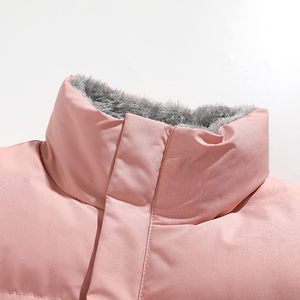 Custom Logo Long Sleeve Winter Reversible Keep Warm <b>Fleece</b> Men's <b>Jacket</b> Full Zip Puffer <b>Jacket</b> - Product Image 2