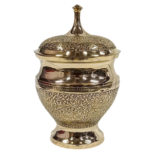 Ollas Khajoor Vintage de Latón de Alta Calidad, Olla Árabe para Dátiles con Grabado y Acabado Pulido para Uso en el Hogar, Restaurantes y Cocinas - Product Image 5